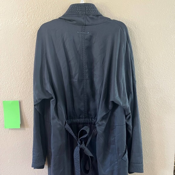 *NEW Anthropologie Hei-Hei charcoal gray duster trach coat - Picture 3 of 8